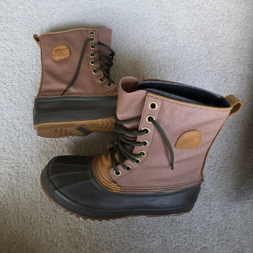 Sorel Men's Brown and Black Duck Boots